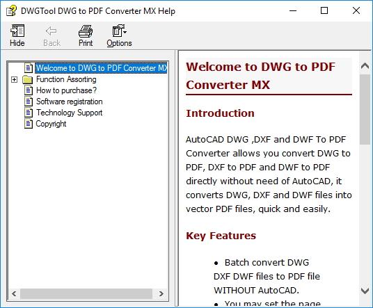 DWG to PDF Converter MX - Screenshot #3