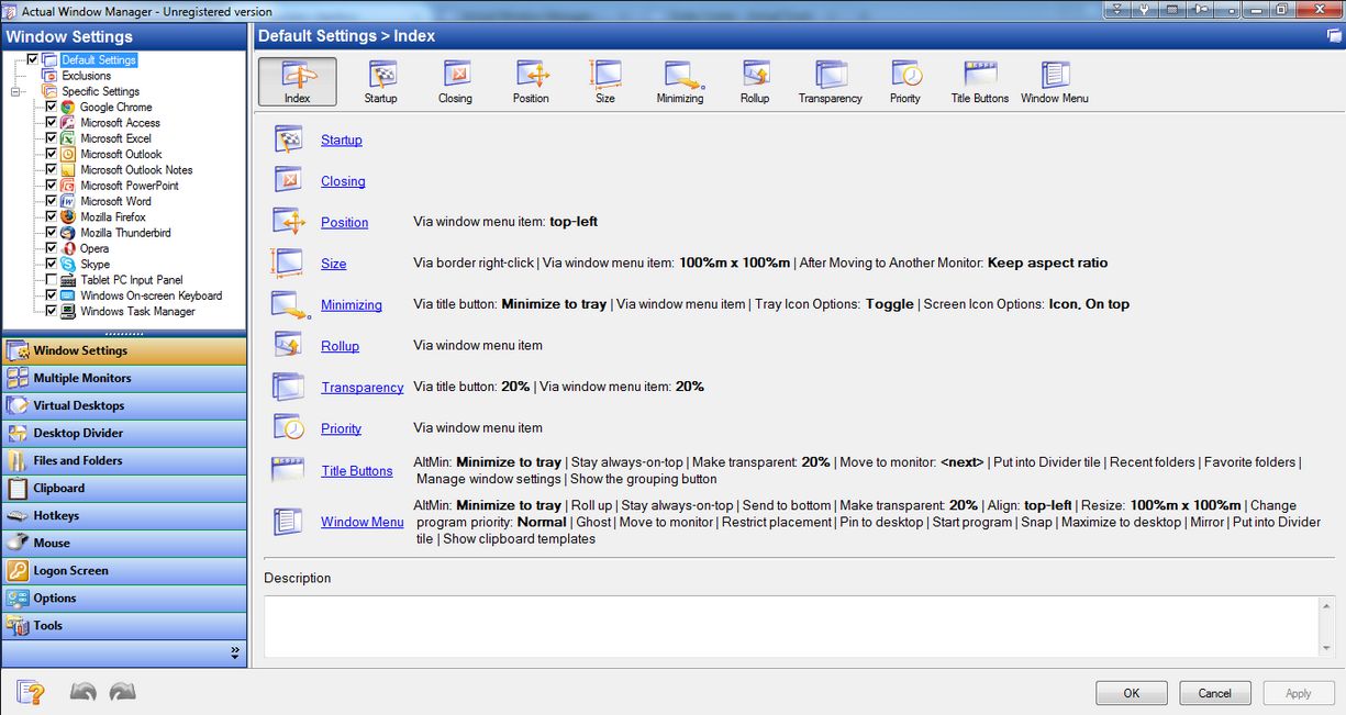 Actual Window Manager - Screenshot #4