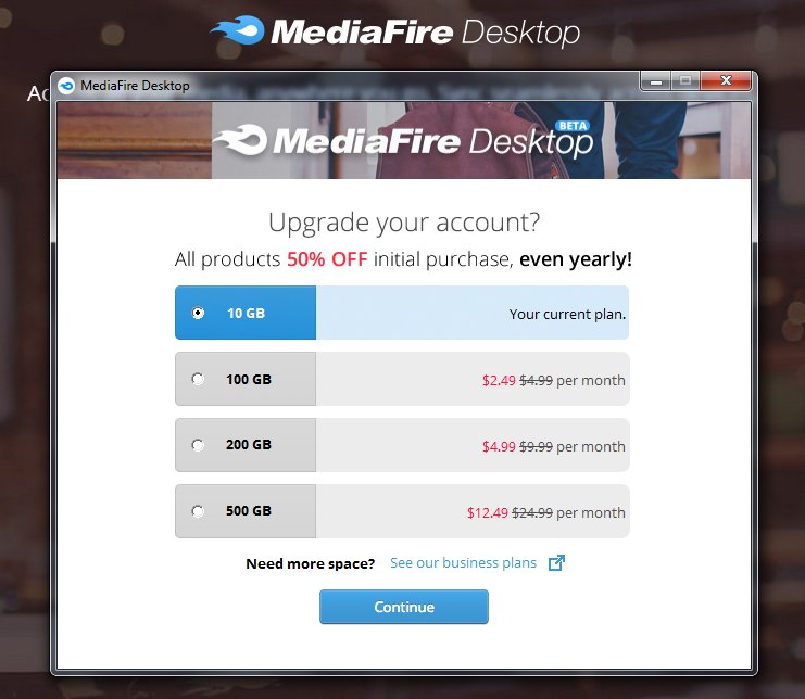 MediaFire Desktop - Screenshot #3