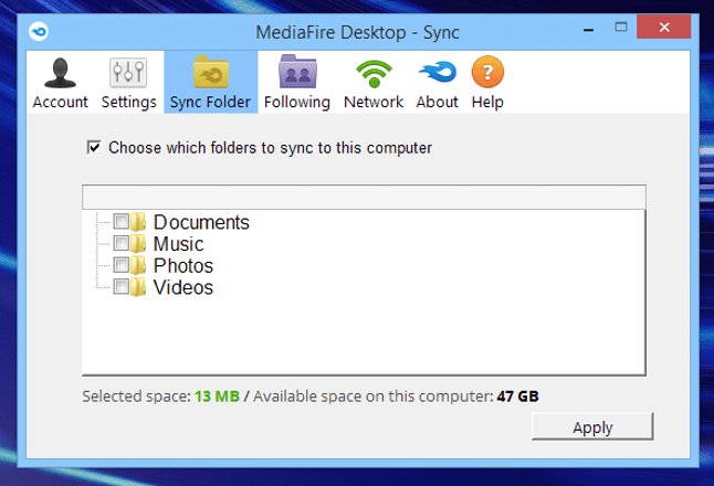 MediaFire Desktop - Screenshot #2