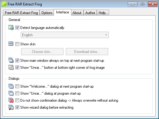 Free RAR Extract Frog - Screenshot #4