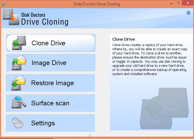 Disk Doctors Drive Cloning - Screenshot #1