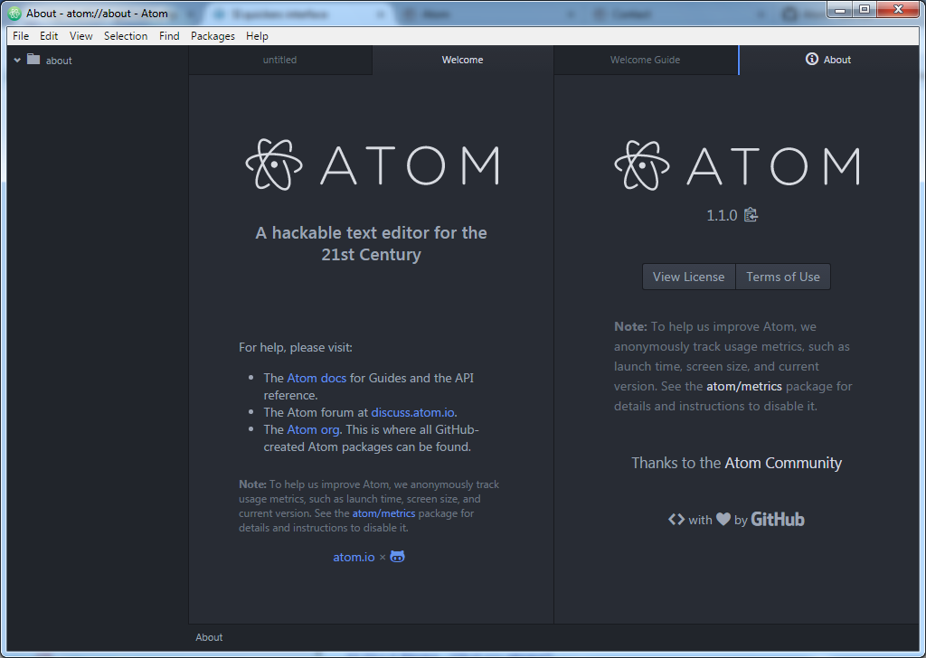 Atom windows 10 ошибка