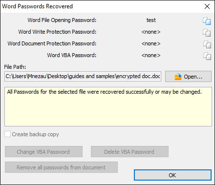 Advanced Office Password Recovery - Screenshot #5