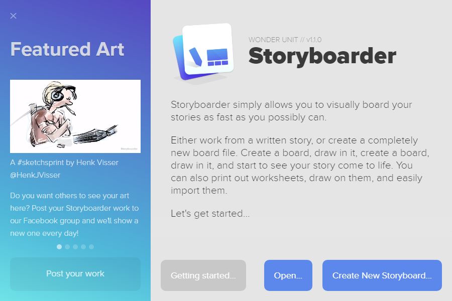 Storyboarder - Screenshot #1