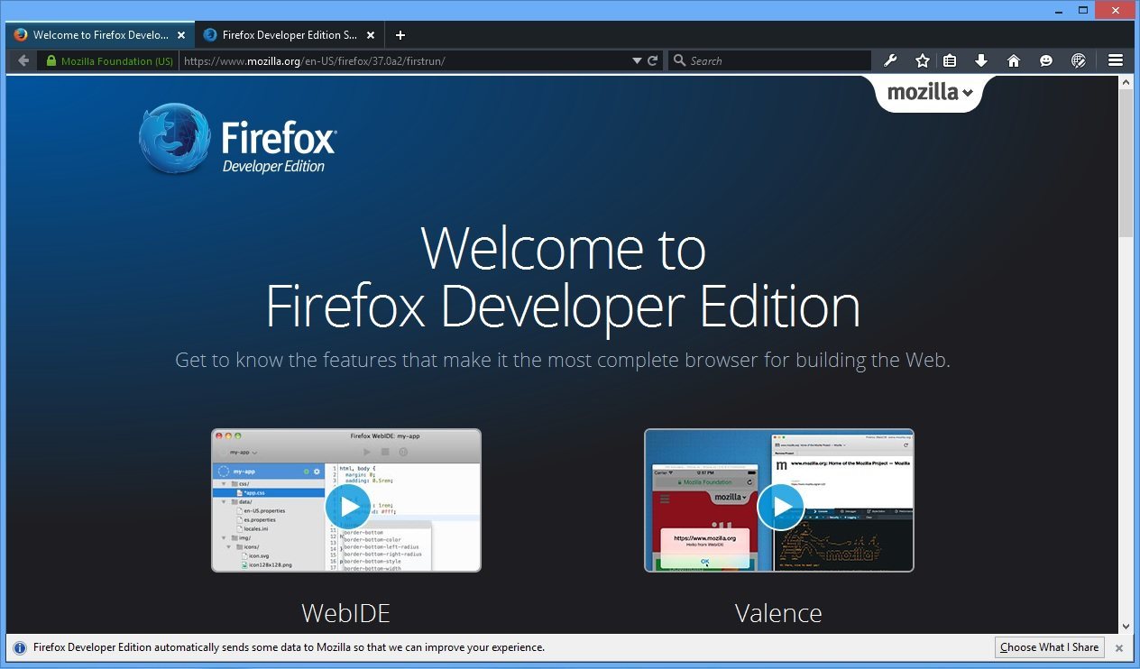 Firefox Developer Edition - Screenshot #22