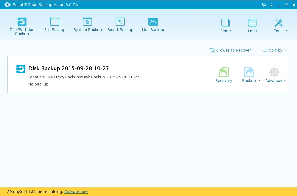 EASEUS Todo Backup Home - Screenshot #7