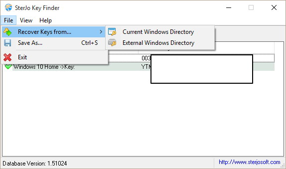 SterJo Key Finder - Screenshot #2