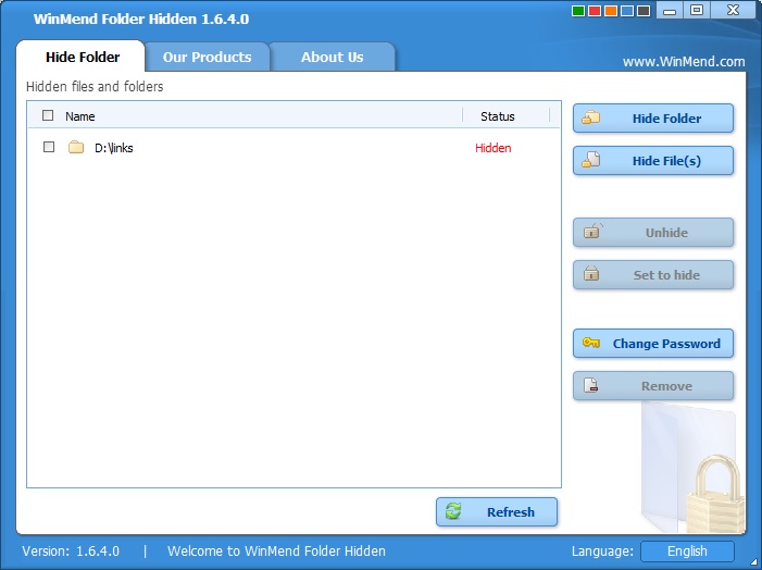 WinMend Folder Hidden - Screenshot #6