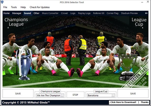 download setting pes 2016