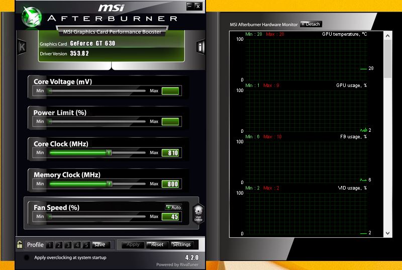 MSI Afterburner - Screenshot #7
