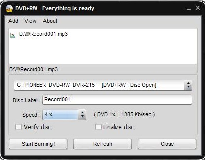 Easy Disc Burner - Screenshot #8