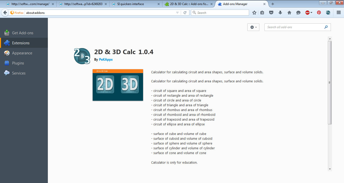 2D 3D Calc - Screenshot #1