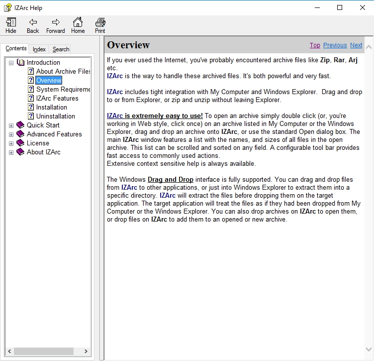 IZArc - Screenshot #1