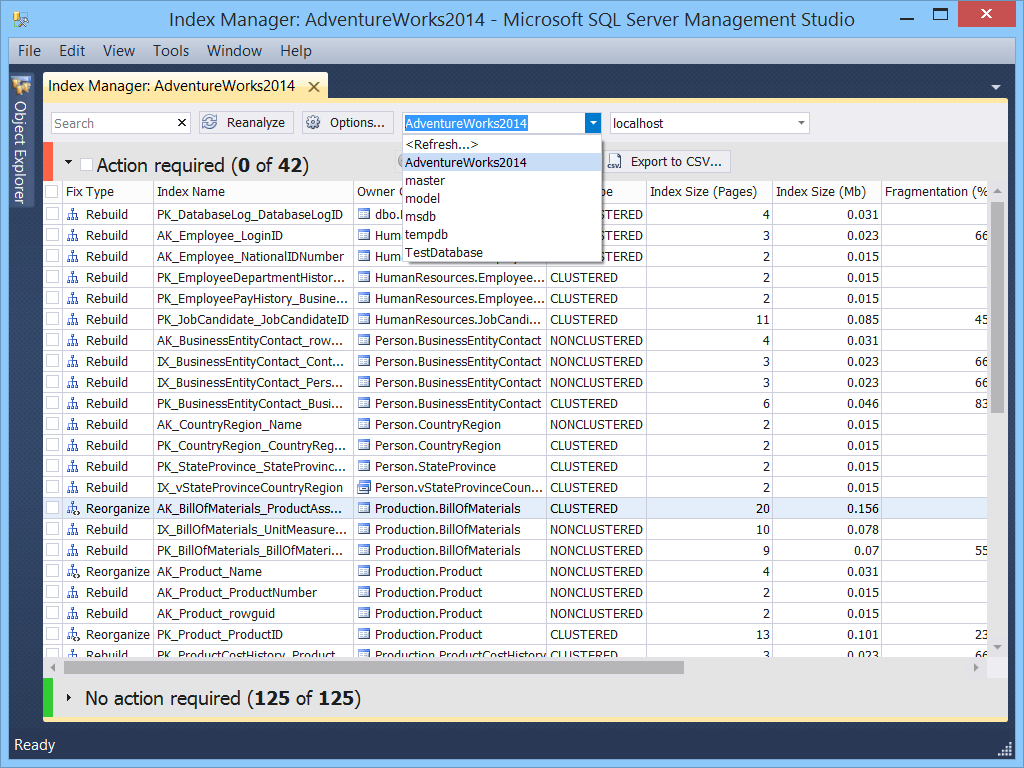 dbForge Index Manager for SQL Server download for free - SoftDeluxe