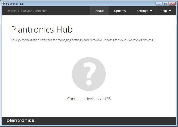 plantronics hub wont update
