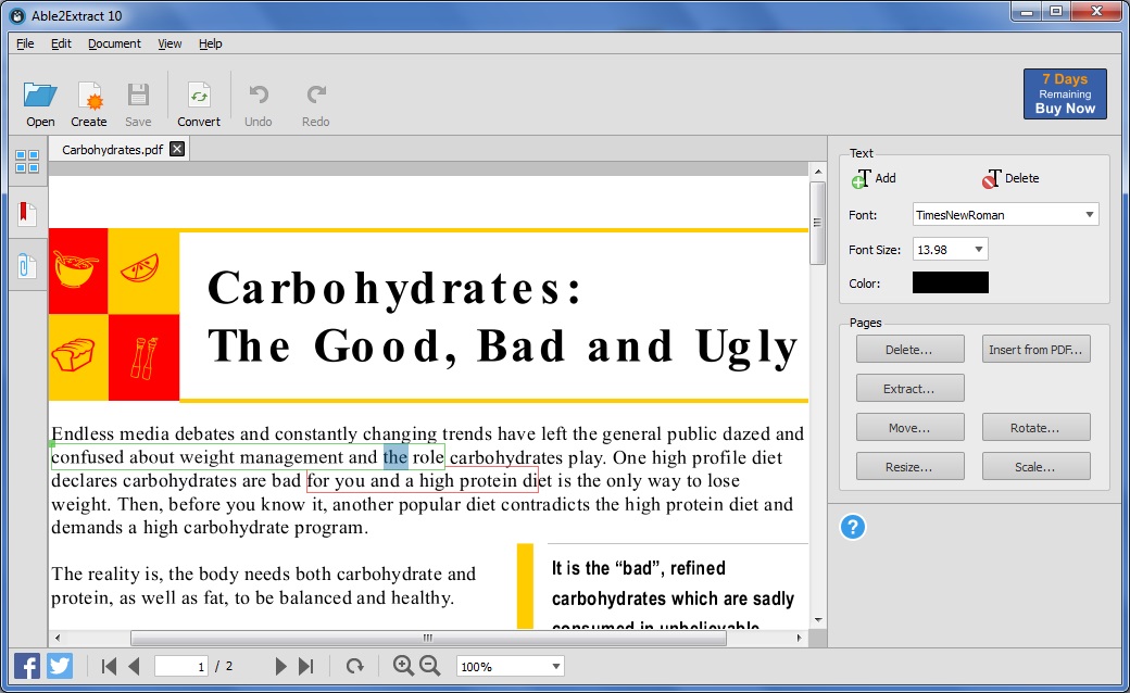 Able2Extract PDF Converter - Screenshot #7