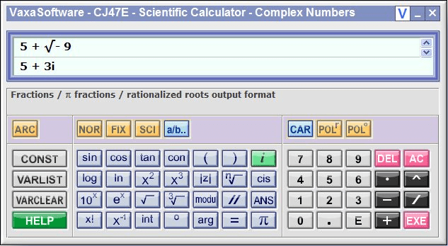 Calculator CJ-47e - Screenshot #1