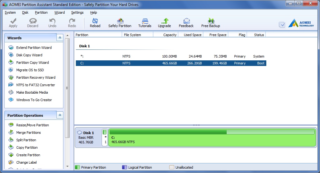 AOMEI Partition Assistant Standard Edition - Screenshot #11