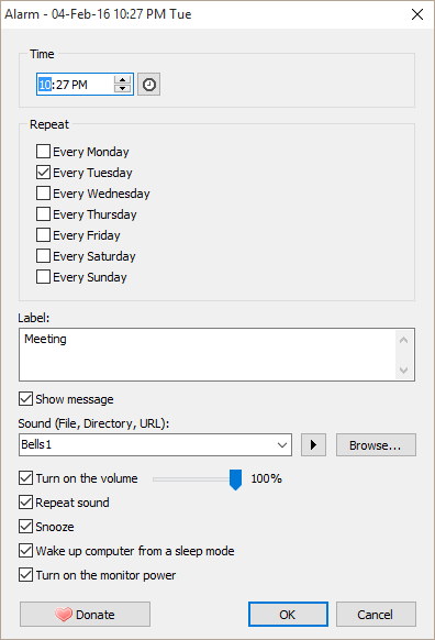 Free Alarm Clock - Screenshot #2