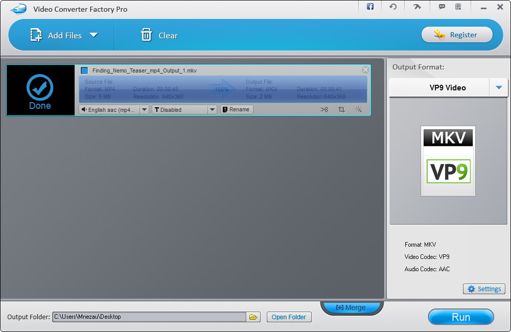 Video Converter Factory Pro - Screenshot #2