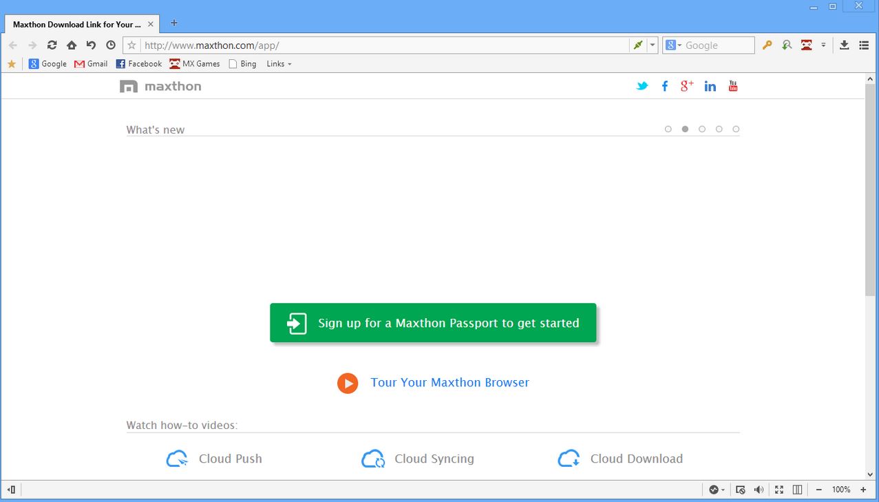 Maxthon MX5 Cloud Browser - Screenshot #10