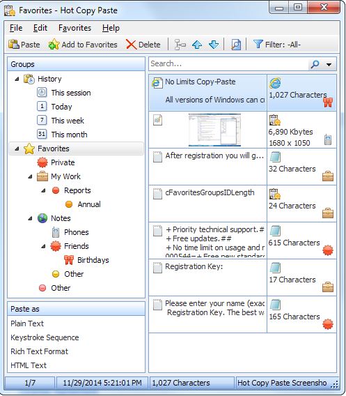 Hot Copy Paste - Screenshot #2