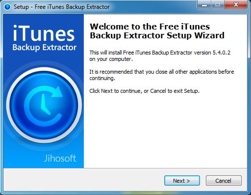 jihosoft itunes extractor stopped working