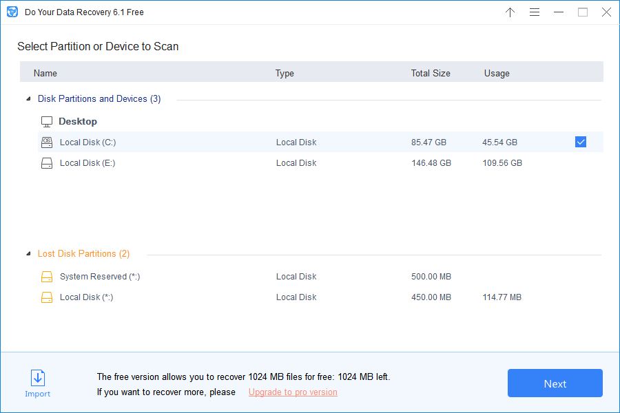 Do Your Data Recovery Free - Screenshot #1