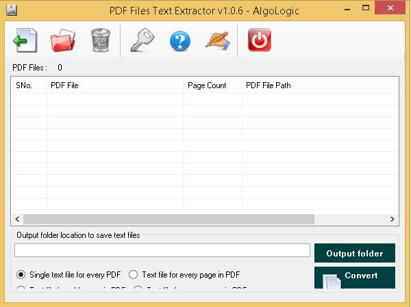 pdf files text extractor