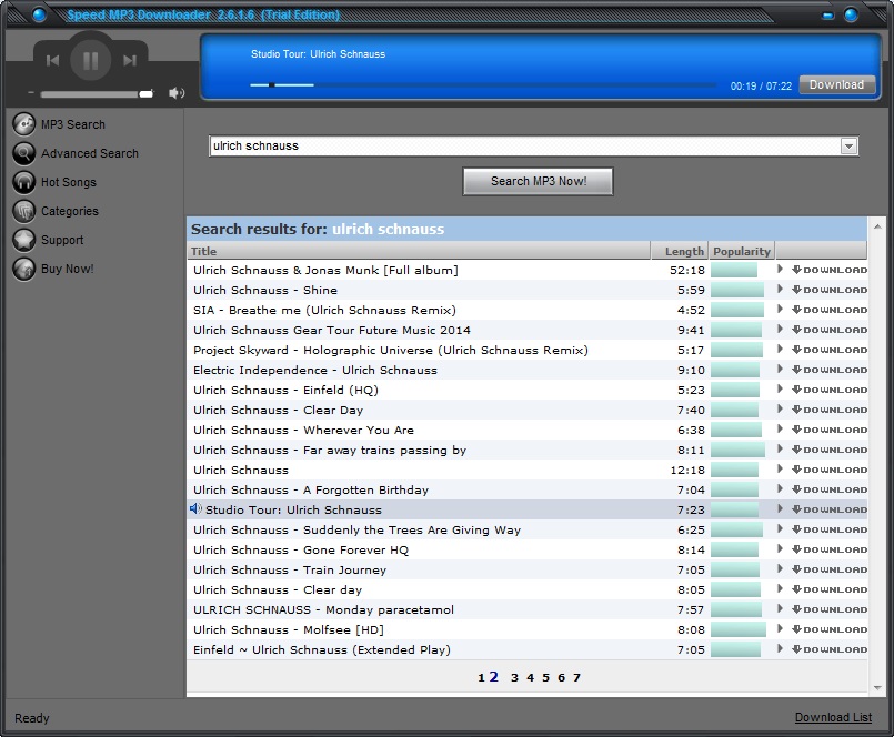 Speed MP3 Downloader - Screenshot #7