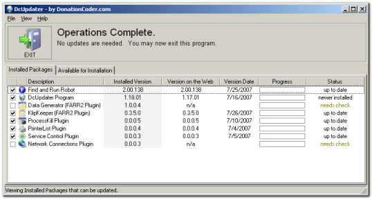 DcUpdater - Screenshot #2