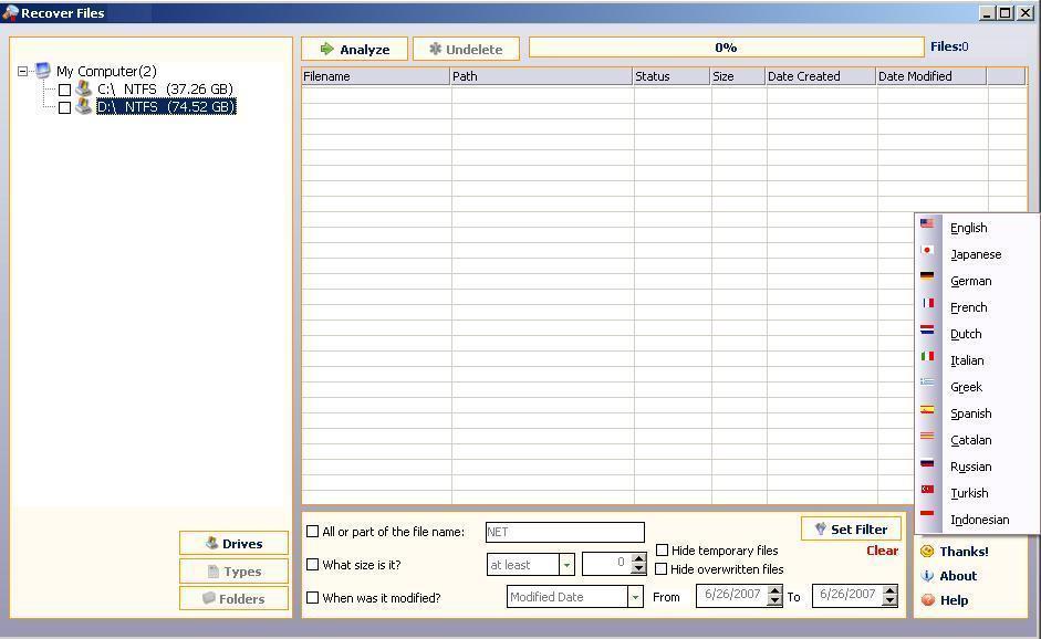 Recover Files - Screenshot #6