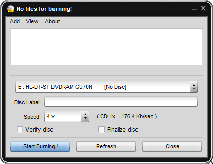 Easy Disc Burner - Screenshot #7