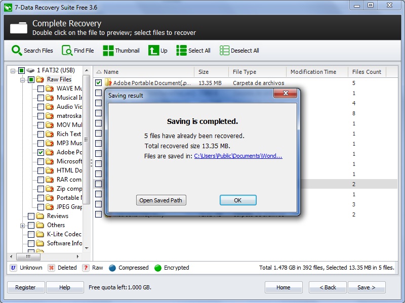7-Data Recovery Suite - Screenshot #7