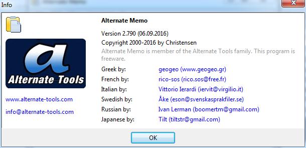 Alternate Memo - Screenshot #2