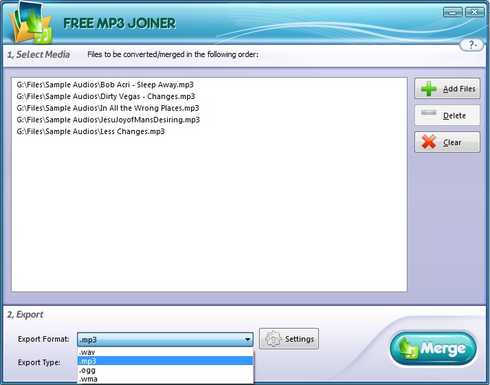 Free MP3 Joiner - Screenshot #11