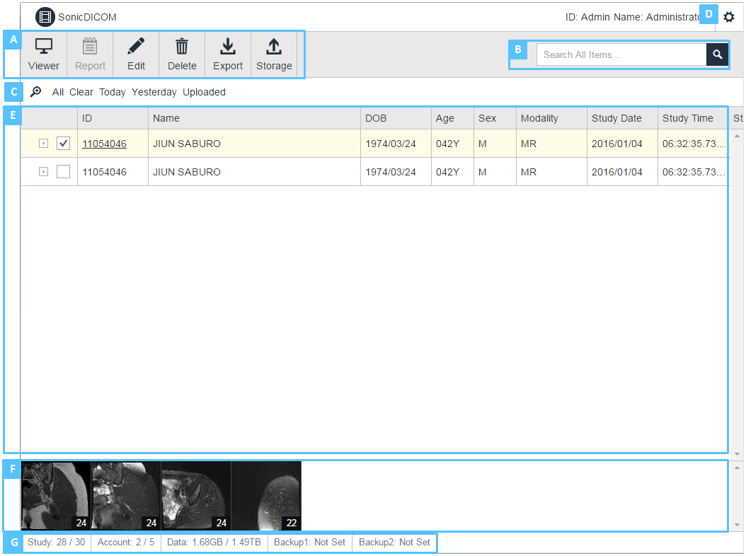SonicDICOM - Screenshot #2