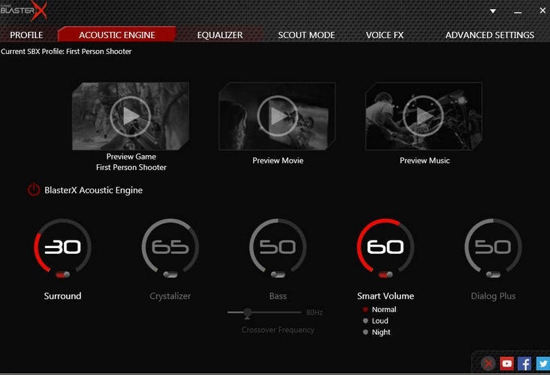BlasterX Acoustic Engine Pro latest version - Get best Windows software
