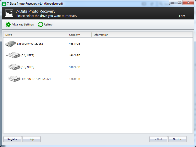 7-Data Photo Recovery - Screenshot #7
