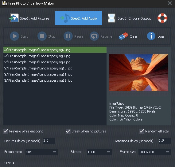 Free Photo Slideshow Maker - Screenshot #7