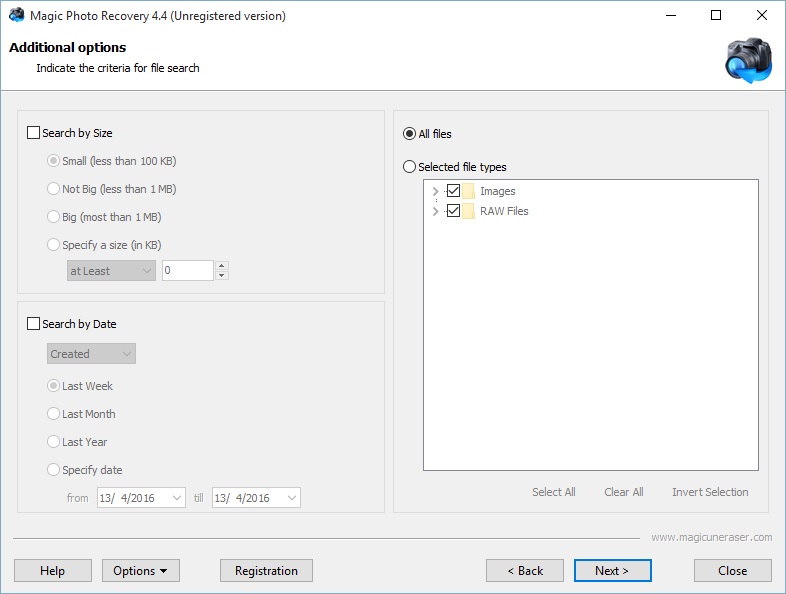 Magic Photo Recovery - Screenshot #1