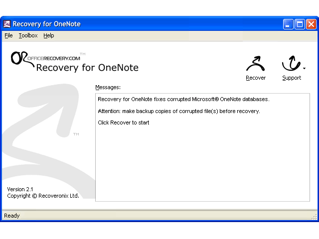 Recovery Onenote Recovery for OneNote download for free - SoftDeluxe