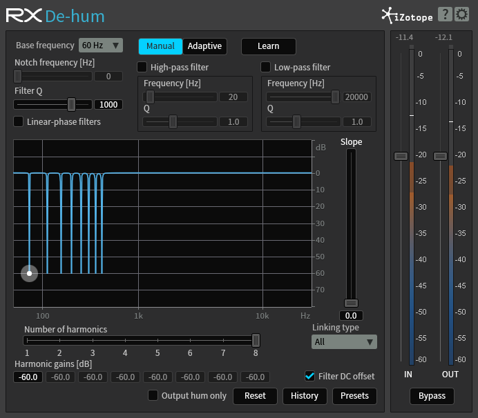 Izotope Rx Comb Filter