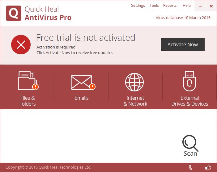 Quick Heal AntiVirus Pro - Screenshot #2