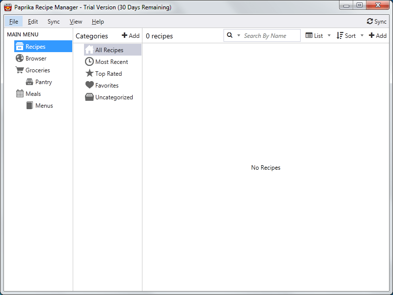 Paprika Recipe Manager - Screenshot #1