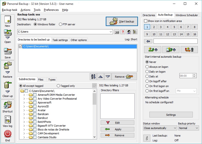 Personal Backup - Screenshot #6