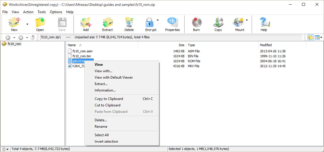WinArchiver - Screenshot #18