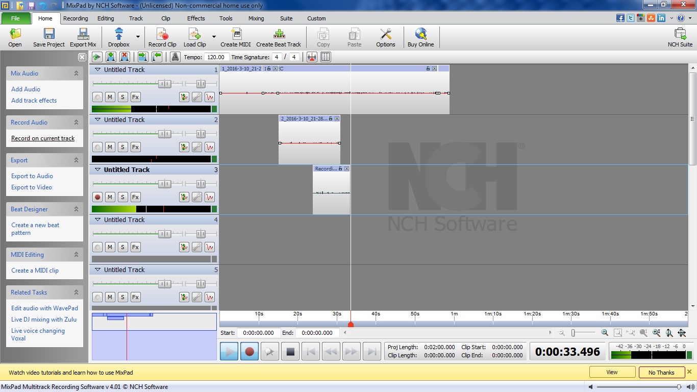 mixpad multitrack recording software apk