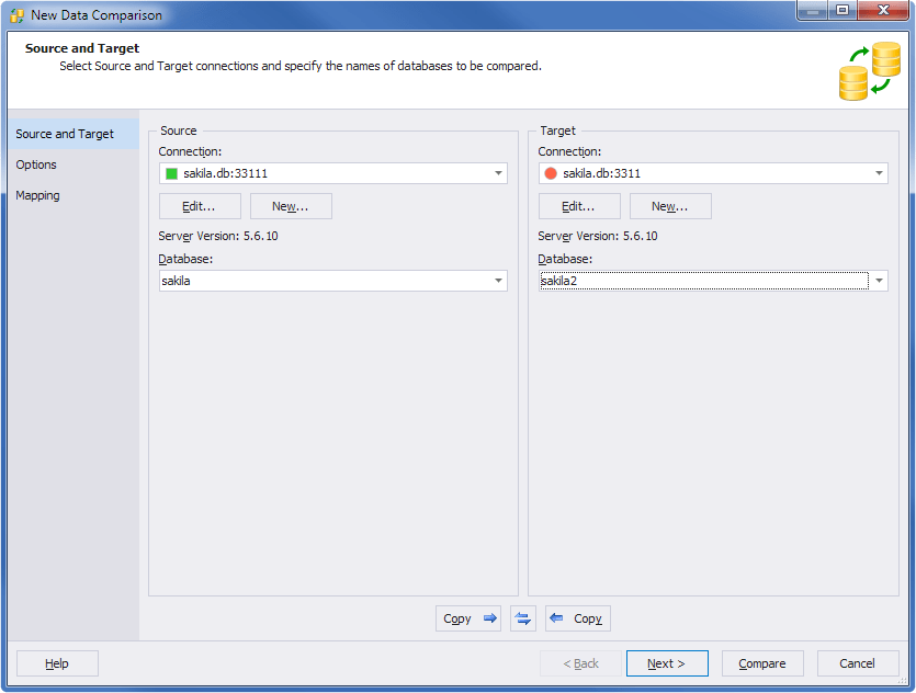 dbForge Data Compare for MySQL download for free - SoftDeluxe